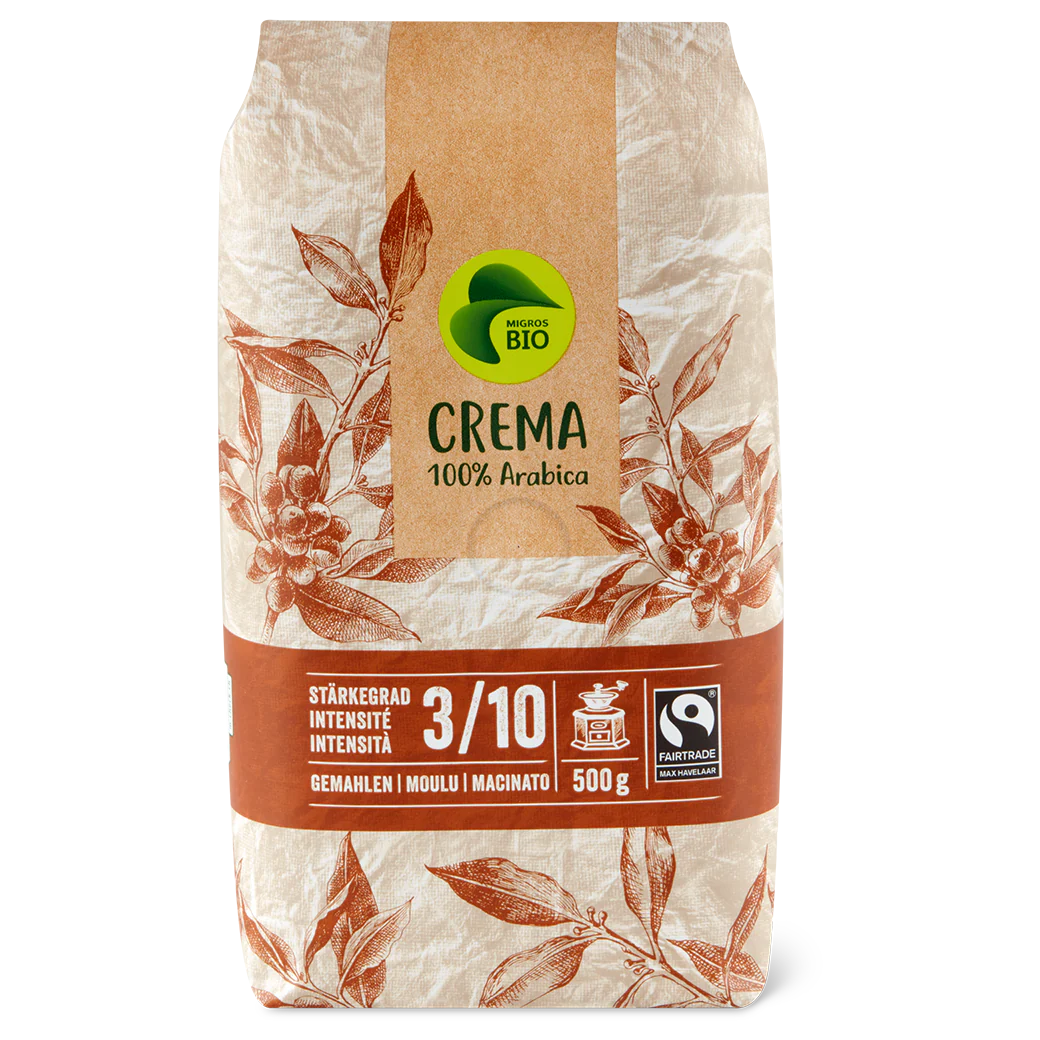 Bio Gemahlener Kaffee Crema - 500g