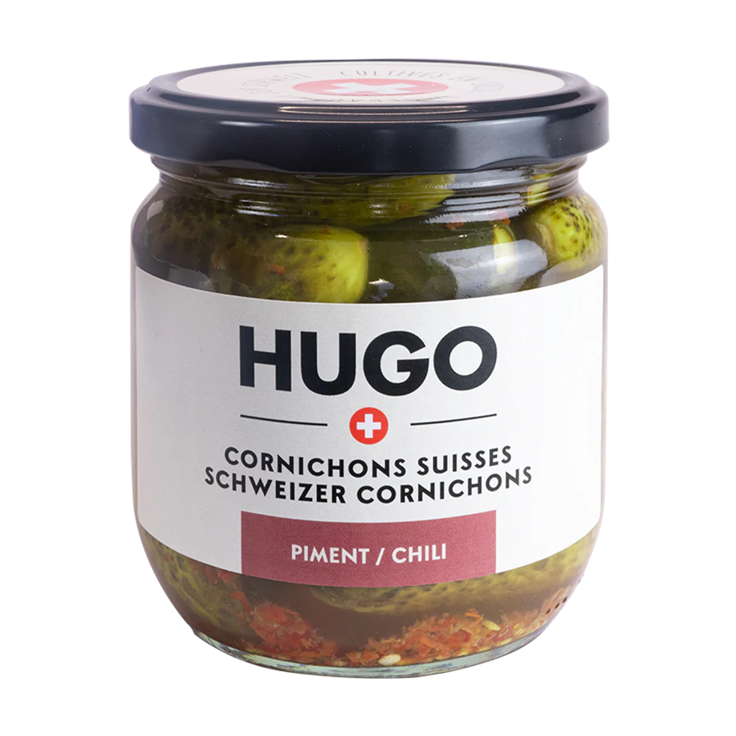 HUGO Schweizer Cornichons mit Chili -200g