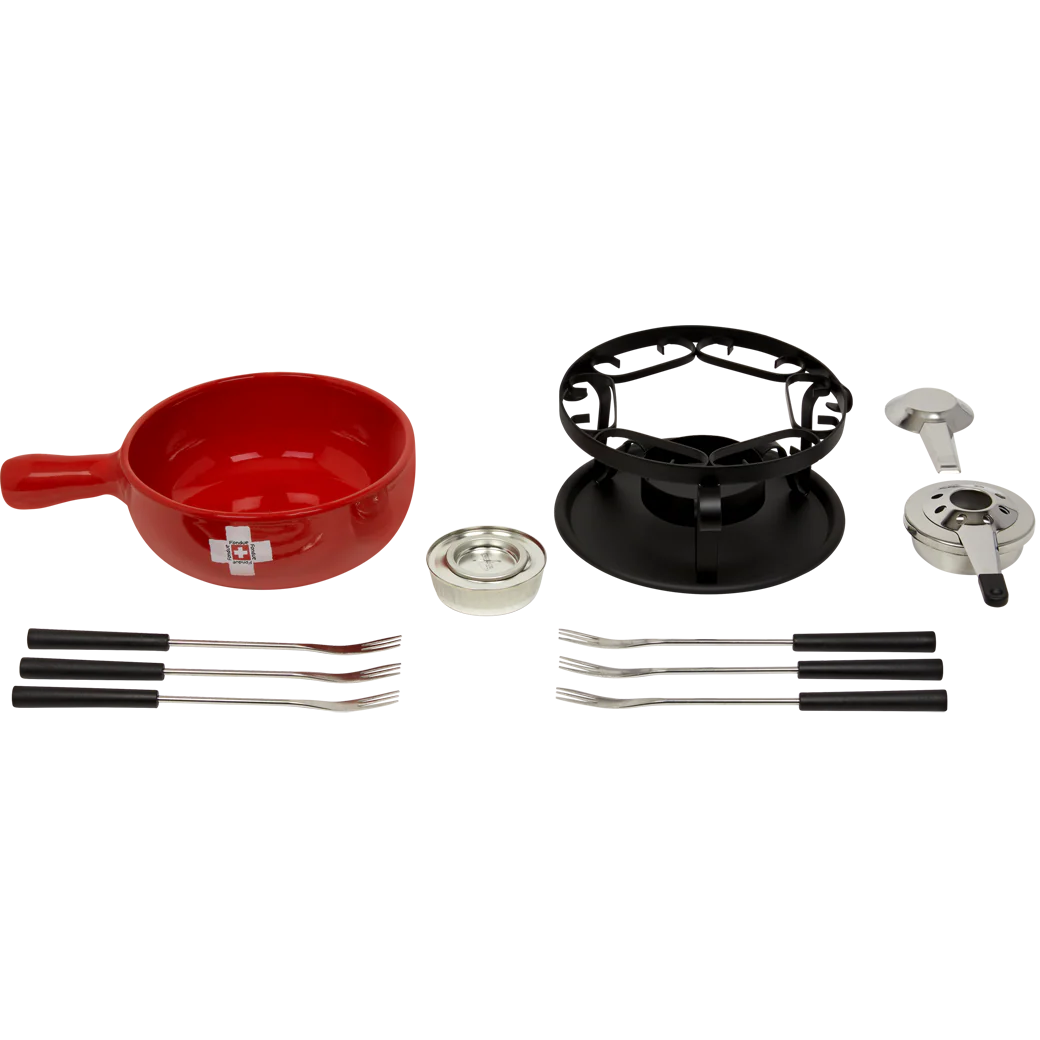 Käsefondue-Set «CH-Kreuz» - Schwarz - Image 3