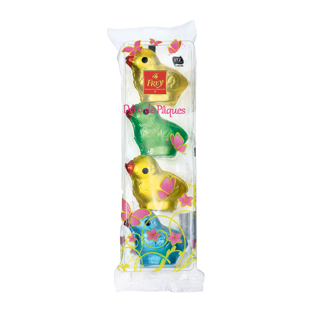 Osterküken aus Milchschokolade 4 Stück - 88g