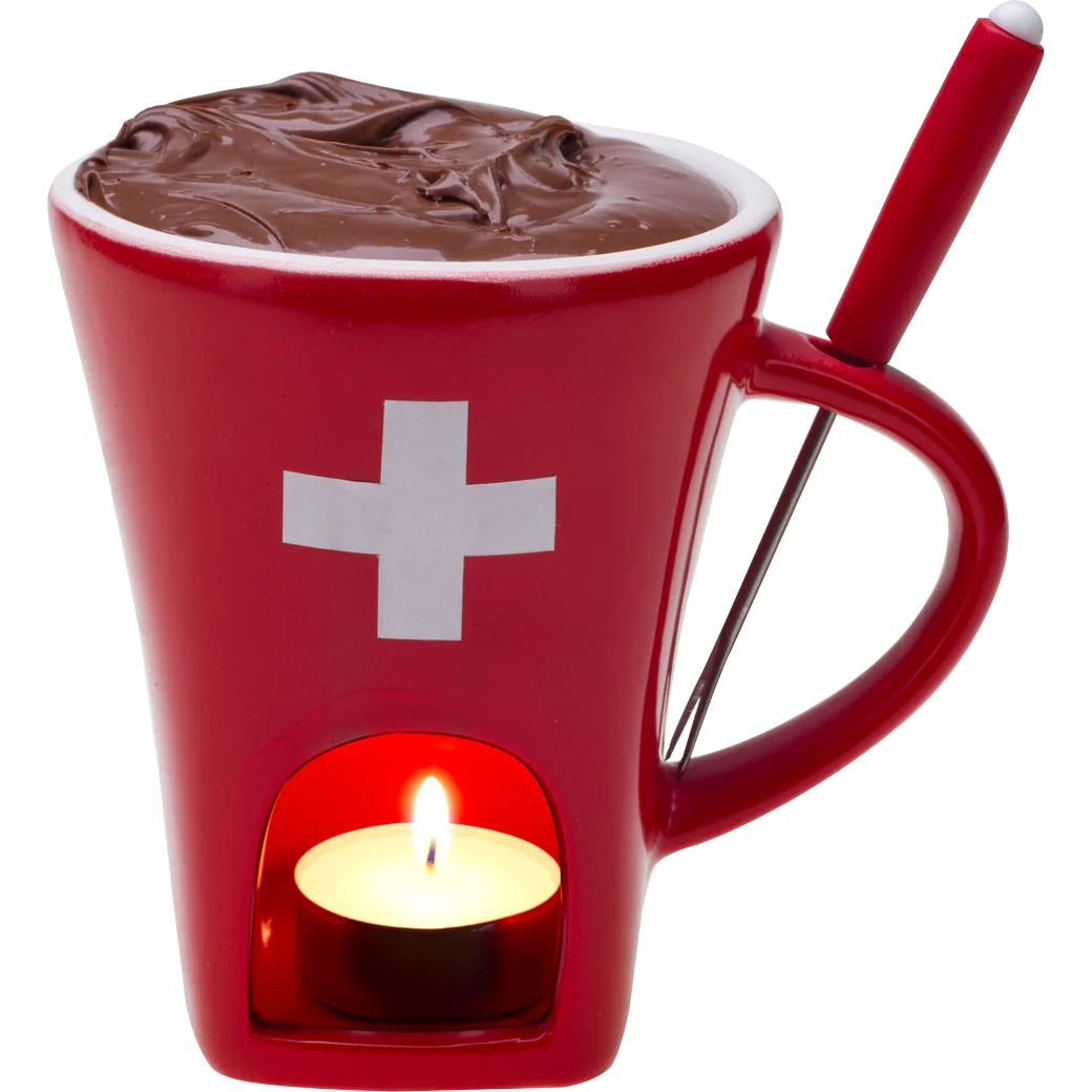 Schokoladenfondue-Tasse «CH-Kreuz» - Image 2