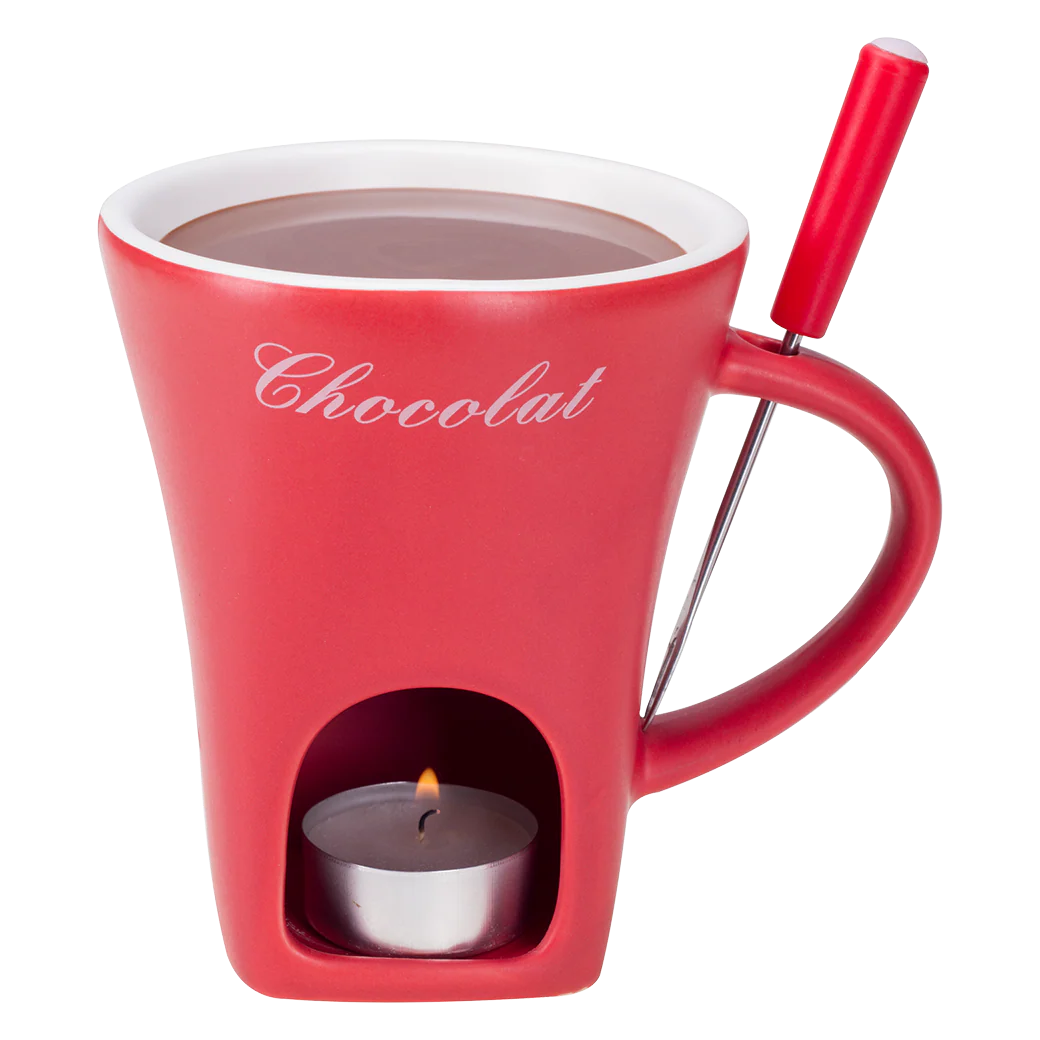 Schokoladenfondue-Tasse - Rot